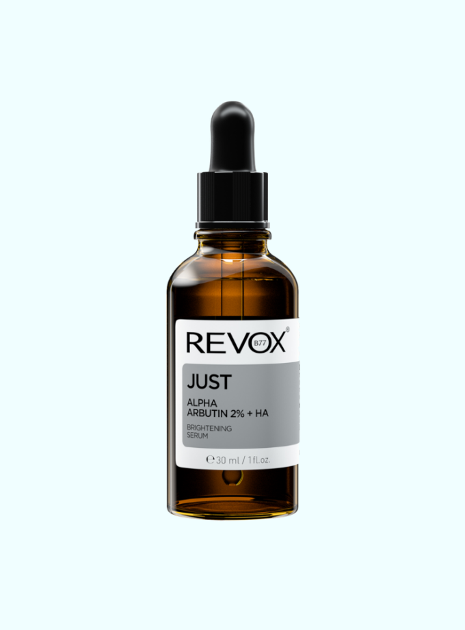 5060565103863 revox b77 just alpha arbutin 2 ha wb internet 680x920 - REVOX B77 JUST ALPHA ARBUTIN 2% + HA BRIGHTENING SERUM, 30ml