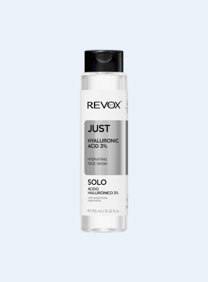 5060565104976 revox b77 just hyaluronic acid 3 wb internet 680x920 - REVOX B77 JUST HYALURONIC ACID 3% HYDRATING FACE WASH, 250 ml